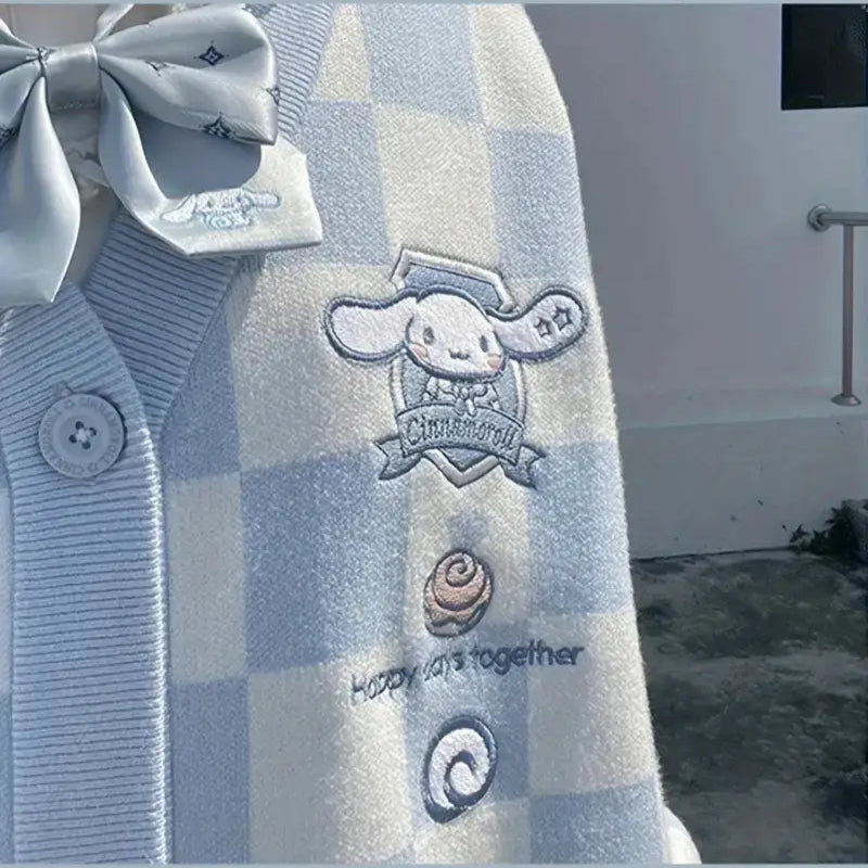 Cinna Dog Checkered Cardigan 💙 LOW STOCK!!